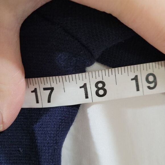 Ann Taylor LOFT size small blue cardigan gold button jacket - Picture 8 of 8